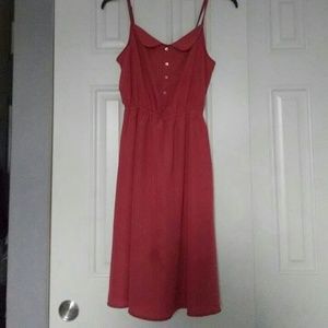 Pink Spaghetti Strap Dress